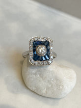 Load image into Gallery viewer, A Sapphire and Brilliant Cut Diamond Dress Ring
